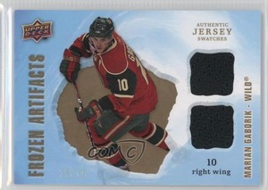 2008-09 Upper Deck Artifacts Frozen Jersey Dual Gold /75 Marian Gaborik #FAD-MG