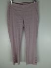 J. Jill Linen Stretch Pink Cropped Low Rise Pull On Pants Lightweight XSP