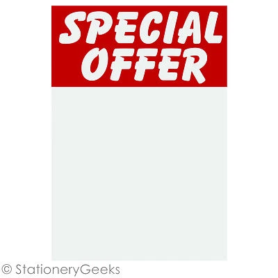 24 SPECIAL OFFER Printed Sale Card 6x4 Price Tickets Label Discount Shop Pricing