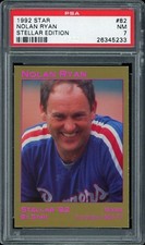 1992 Star Stellar Edition Baseball #82 Nolan Ryan PSA 7
