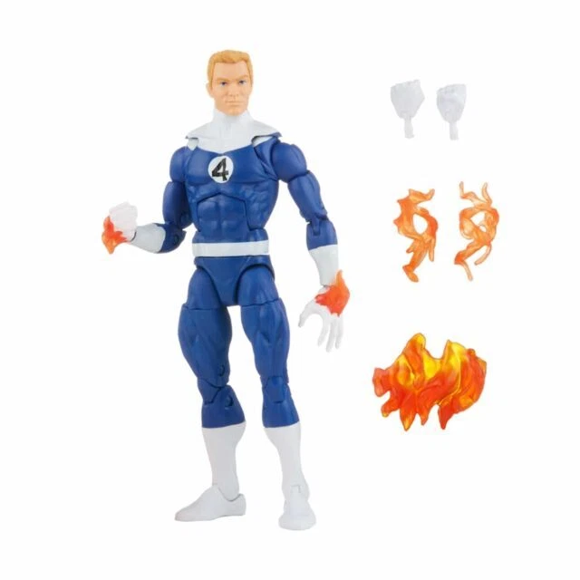 Johnny Storm Human Torch Retro Marvel Legends Figure