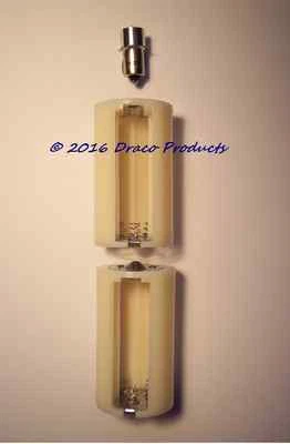 KIT adaptador de bateria LANTERNA 5 watts 250+ lúmens 1,5-9V LED e 3-AA para células 2D - Imagem 1 de 4