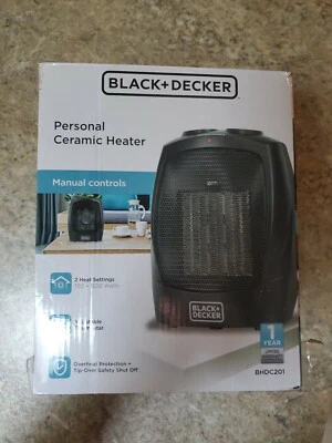 Black+Decker BHDC201 1500 Watt Countertop Personal Ceramic Heater - Black - Image 1 of 4