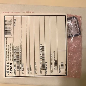 NEW SD-X45-2GB-E CISCO Catalyst 4500 2GB SD Memory Card for WS-X45-SUP8-E Qty - Picture 1 of 2