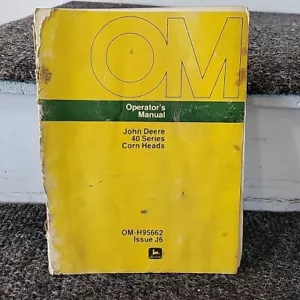 Manual de operador original OEM para cabezas de maíz John Deere serie 40 OM-H95662 - Imagen 1 de 4