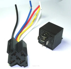 30/40 AMP RELÉS Y ENCHUFES AUTOMOTRICES ESTILO BOSCH RELÉ SPDT CABLEADO PARA AUTOMÓVIL - REINO UNIDO - Imagen 1 de 1