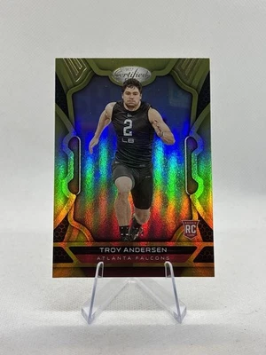 2022 Panini Certified - Troy Andersen #187 Gold Mirror /25 SSP RC Rookie Falcons - Image 1 of 2