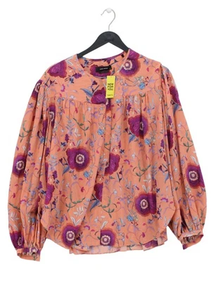 Isabel Marant Women's Blouse UK 12 Orange Silk with Elastane Basic - Image 1 of 4
