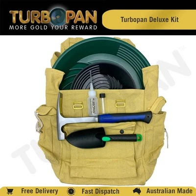 TURBOPAN  PLASTIC GOLD PAN DELUXE KIT PROSPECTING PANNING SLUICE - image 1 of 4