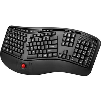 Adesso Tru-Form 3500 2.4GHz Wireless Ergonomic Trackball Keyboard - Image 1 of 4
