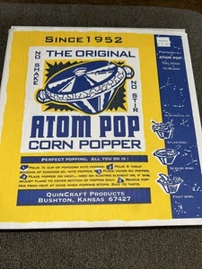 Vintage Atom Popcorn Popper mit Box - Aluminium Herdplatte Popper - Bild 1 von 4