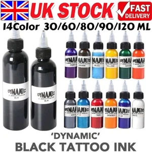 30-120ML Black Tattoo Ink Non Toxic Pigment Professional DIY Tattoo Pigment Ink - Picture 1 of 27