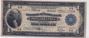1918 $1 Federal Reserve Bank Note FR-717 *Philadelphia* - Picture 1 of 2