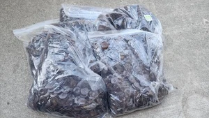 13 Pfund 15 Unzen Menge Kunststoff Braun Nähen Knöpfe in Beuteln, Ausgezeichnet - Bild 1 von 4