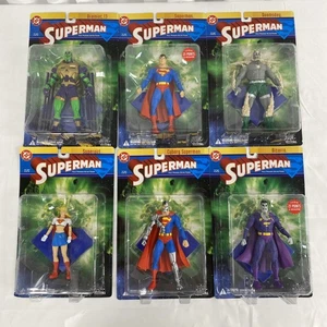 SUPERMAN DC Direct Series 1 Figures Complete Set Of 6 2003 *NEW* - Picture 1 of 8