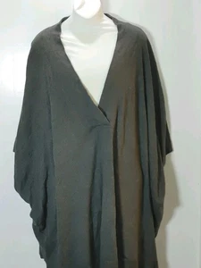 Old Navy Women's 4X Charcoal Gray V-Neck Drapped Kimono Sleeve Casual Sweater - Picture 1 of 11