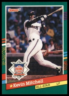 1991 Donruss #438 Kevin Mitchell San Francisco Giants Baseball - Image 1 of 2