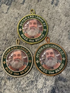 Chester County Council Octoraro 22 - Buzz The Beard - 3x Patch Lot - Picture 1 of 2