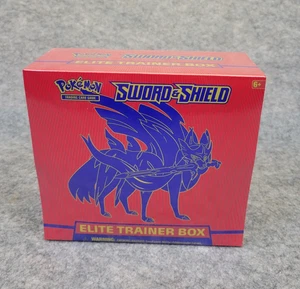 Pokemon TCG Sealed Sword and Shield Base Set ETB Elite Trainer Box Zacian, New - Picture 1 of 4