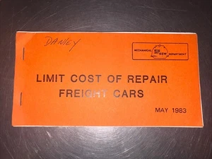 Southern Pacific Railroad-Limit Cost Of Repair Freight Cars- Manual And Guide 83 - Picture 1 of 6