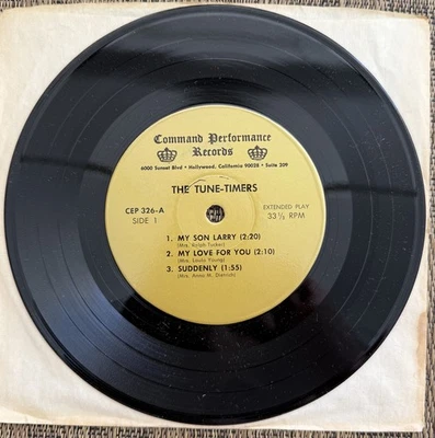 The Tune-Timers - My Son Larry / My Love For You - Command Perf CEP 326 - M EP - Image 1 of 2