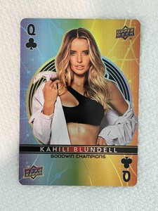 2022 Upper Deck Goodwin Champions Playing Cards #QUEEN-CLUBS Kahili Blundell 