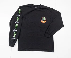 KREW Shirt Adult Medium Black Long Sleeve Skateboarding Streetwear Mens Tee - Picture 1 of 12