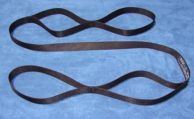 Firefighter Rescue Strap Sav-A-Jake - 6 ft. 4,000 lb. Nylon Webbing - Black