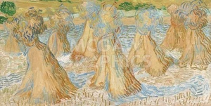 Sheaves of Wheat 1890, Van Gogh, Wall Art Print Poster  11" x 14"     1742 - Picture 1 of 1