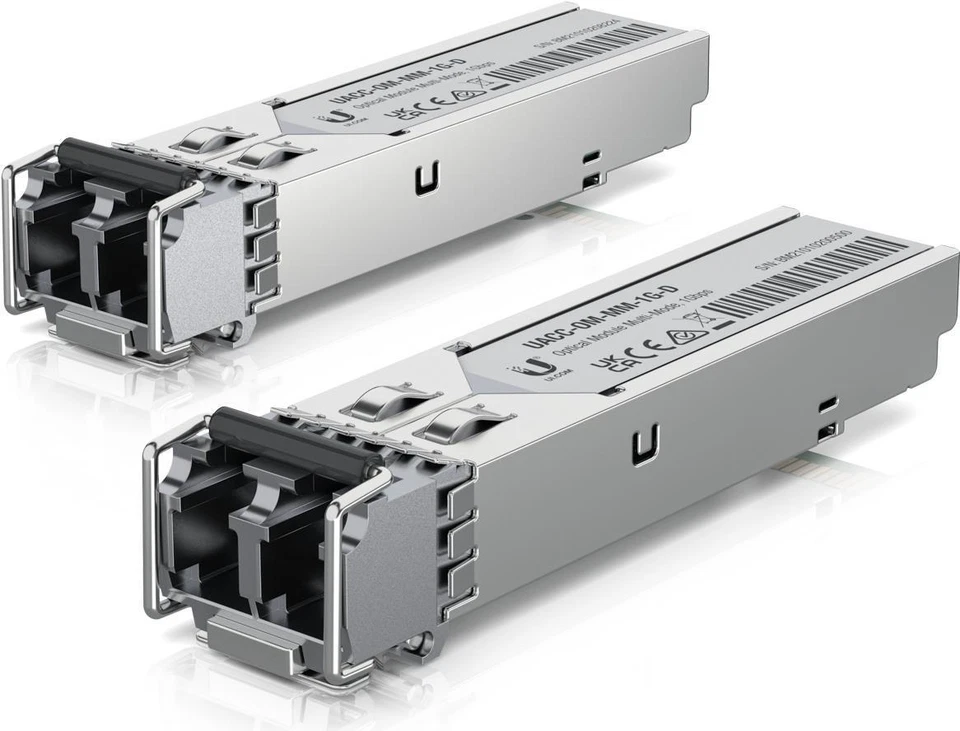 Ubiquiti U Fiber SFP Multi Mode Modul 1G 20er PackModel UACC-OM-MM-1G-D-20Ubiqui - Immagine 1 di 1