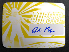 2023 Leaf Vivid Bursts #DM1 Drake Maye Yellow Printing Plate Autograph RC #1/1