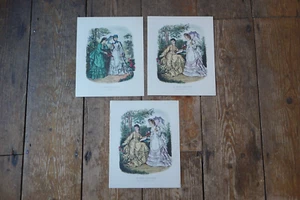 Vintage French Fashion Prints La Mode Illustree - Bild 1 von 5