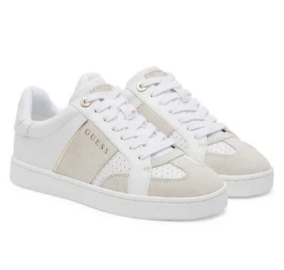 GUESS FLJRO4 ELE12 JRONE4 SNEAKERS SCARPE SPORTIVE DONNA LACCI STRINGHE BIANCO - Immagine 1 di 4