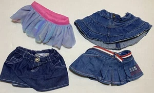 Build A Bear Skirt Lot Clothes Play Date Dress Up Denim Tutu 4th Of July - Picture 1 of 7