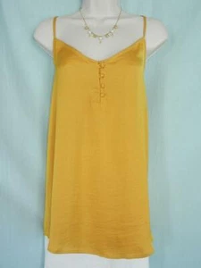 Women's GAP Roundneck Gold Yellow Cami Slip-on Top, 2XL XXL 20, NEW - Picture 1 of 7