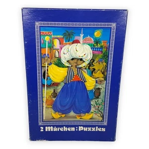 Puzzle fiabe DDR il piccolo fango 80 pezzi Plasticart GDR 67011 blu vintage - Foto 1 di 7