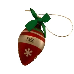 #3850 Christmas ornament with the name Kylie 2.25 X 1 - Picture 1 of 5