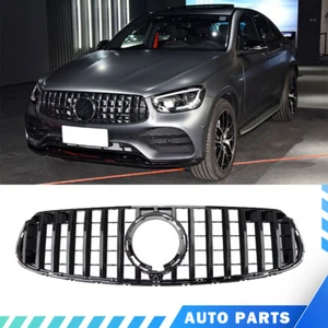 For 2020-2022 GLC300 GLC260 Front Grilles Modify Upgrade AM G GT GLC43 Black - Picture 1 of 2