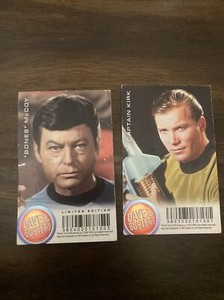 2 DAVE AND BUSTER'S STAR TREK ORIGINAL SERIES STANDARD EDITION NON FOIL CARDS