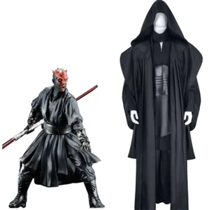Star Wars Darth Maul Cosplay Black Full Suit Uniform Halloween Party Costumes  - Picture 1 of 6