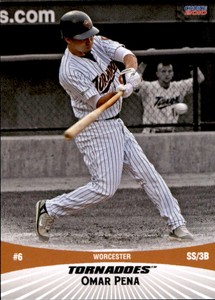 2010 Worcester Tornadoes Choice #5 Omar Pena Haverhill Massachusetts MA Card