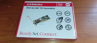 Modem U.S. Robotics DIAL-UP 56K PCI Faxmodem internet access NUOVO INTERNO - Immagine 1 di 3