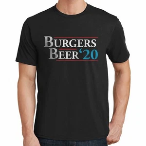 Burgers & Beer For President 2020 T Shirt - Picture 1 of 3