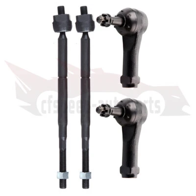 Kit de suspensión de extremos de varilla de amarre interior exterior de 4 piezas para Chevrolet Cobalt HHR 2005-2010 Foto 1 de 4