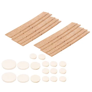 Clarinet Accessory Kit Bb Key 17Pcs Sound Hole Pads 10Pcs Natural Cork Sheet WYD - Picture 1 of 18