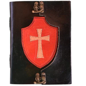 Celtic Cross Designer Leather Journal Diary, 8" x 6" - Picture 1 of 4