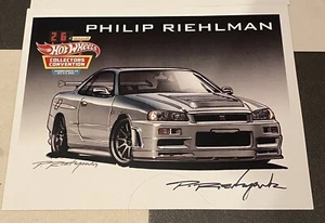 Phil Riehlman 2012 Hot Wheels 26th Convention Nissan Skyline E Sheet - Bild 1 von 1