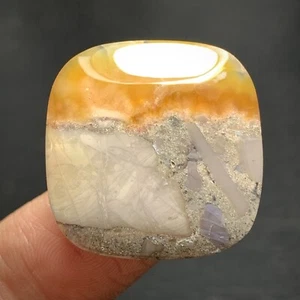 Natural Conglomerate Jasper Cabochon 23x22.5x5mm High Quality 25.5 ct - Picture 1 of 6