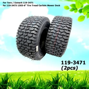 2 For Toro / Exmark 119-3471 for 119-3473 13X5-6” Tire Tread Carlisle Mower Deck - Picture 1 of 6