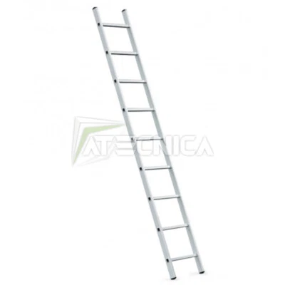 Scala dritta da appoggio in alluminio 9 gradini altezza 2,4m Atecnica SCA09 - Immagine 1 di 3